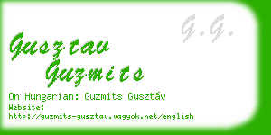 gusztav guzmits business card